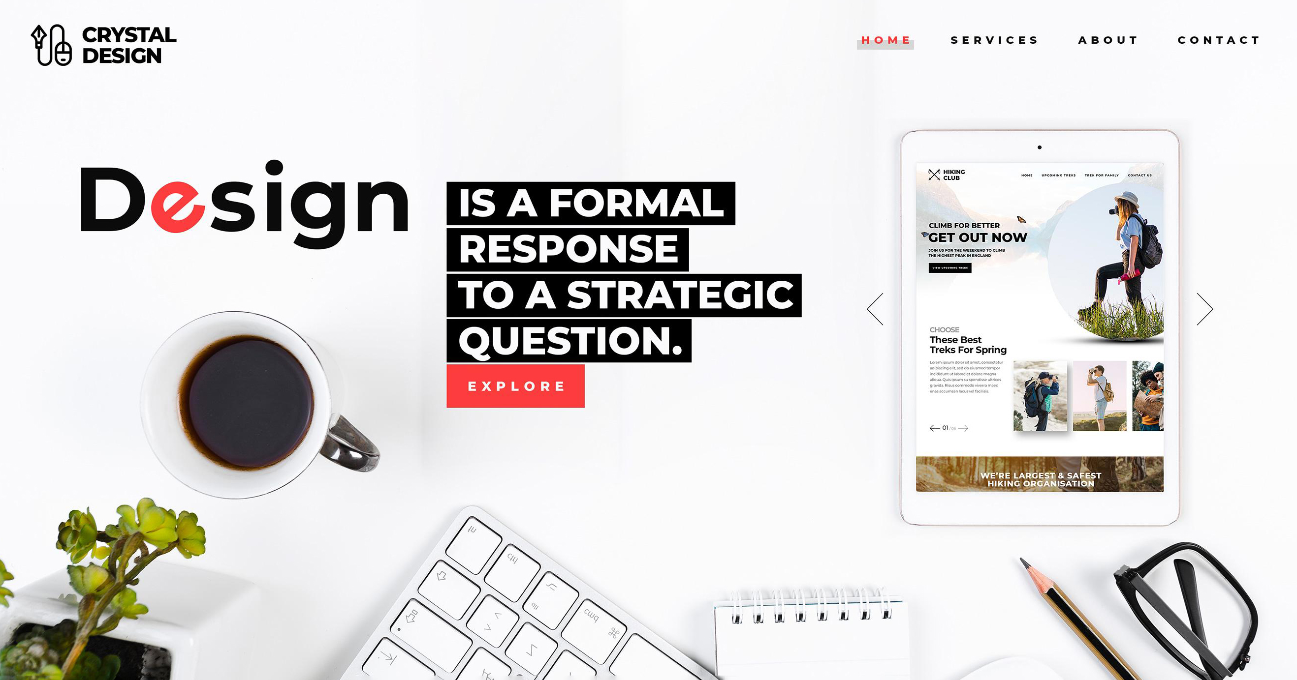Web development project mockup created by BarNeural